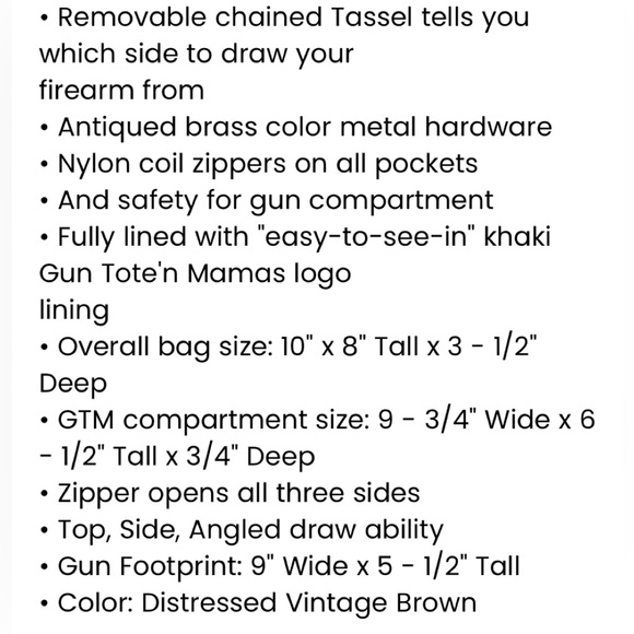 Studded Brown Leather Shoulder Bag - Picture 13 of 14